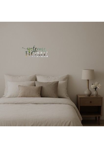 Ev Temalı Karşılama Dekoratif Aynalı Tablo - MRS1522-4207 fiyatları