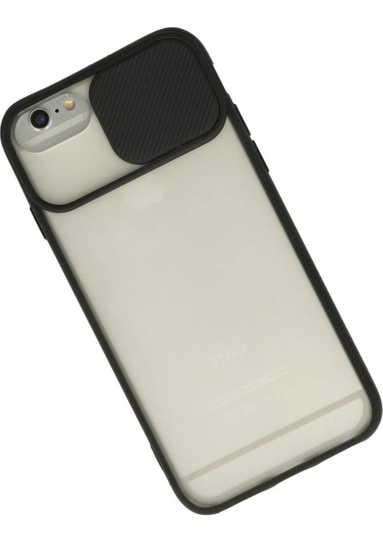 iPhone 6 Plus Kılıf Palm Buzlu Kamera Sürgülü Silikon - Siyah - MRS8507-3067 fiyatları