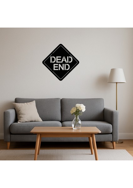 Dead End Sembolü Dekoratif Duvar Tabelası - MRS8096-6097 fırsatları