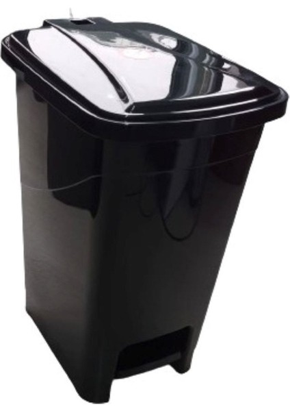 15 Lt Siyah Slim Pedallı Plastik Çöp Kutusu, Pratik ve Şık Tasarım