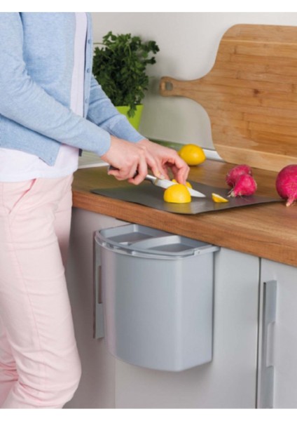 Gri Dolap Içi Bio Çöp Kovası, Şık ve Pratik Temizlik Çözümü fiyatları