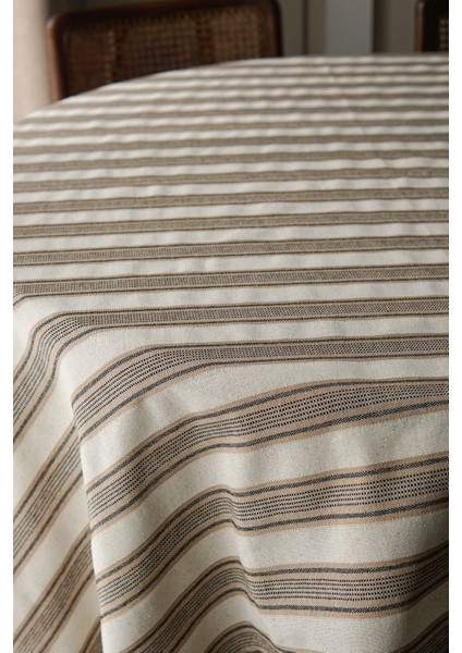 Bej Pamuklu Masa Örtüsü, Şık ve Dayanıklı, Ev ve Yemek Odası Dekoru modelleri