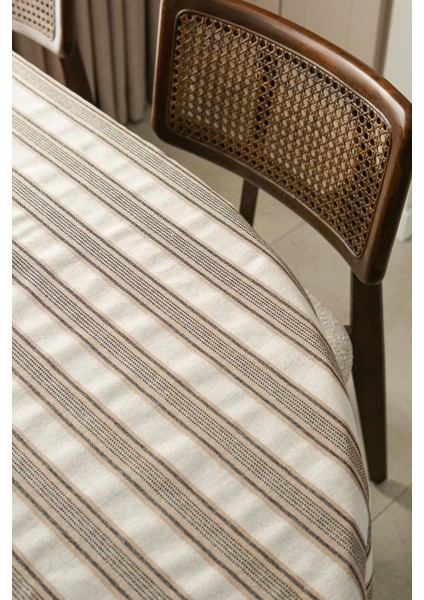 Bej Pamuklu Masa Örtüsü, Şık ve Dayanıklı, Ev ve Yemek Odası Dekoru fırsatları