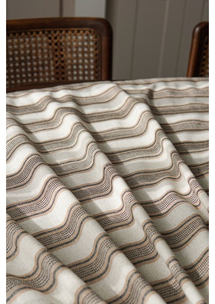 Bej Pamuklu Masa Örtüsü, Şık ve Dayanıklı, Ev ve Yemek Odası Dekoru indirimleri