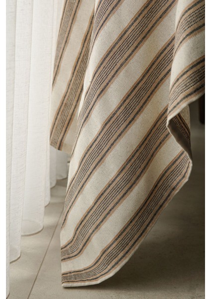 Bej Pamuklu Masa Örtüsü, Şık ve Dayanıklı, Ev ve Yemek Odası Dekoru