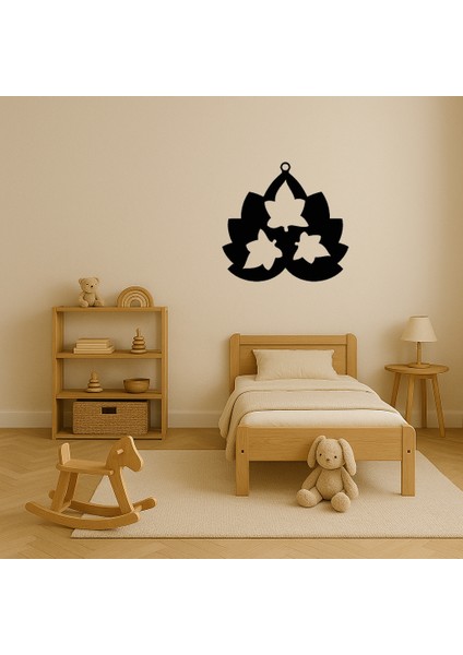 Yaprak ve Çiçek Motifli Mdf Duvar Tablosu - MRS7889-2490 modelleri
