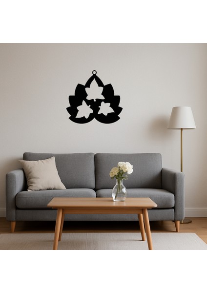 Yaprak ve Çiçek Motifli Mdf Duvar Tablosu - MRS7889-2490 fırsatları