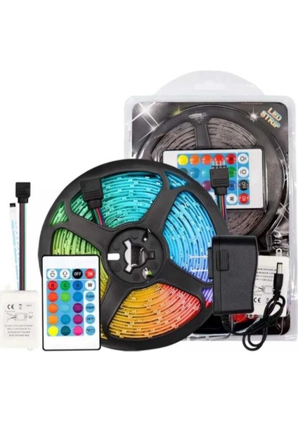 Iç ve Dış Mekan Rgb Şerit Led, Kumandalı 5mt, Bilgisayar ve Televizyon Arkası Aydınlatma fırsatları