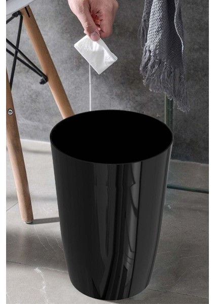 Kapaksız 6 Lt Çok Amaçlı Kova, Banyo, Mutfak, Ofis Için Ideal Siyah Renk fiyatları