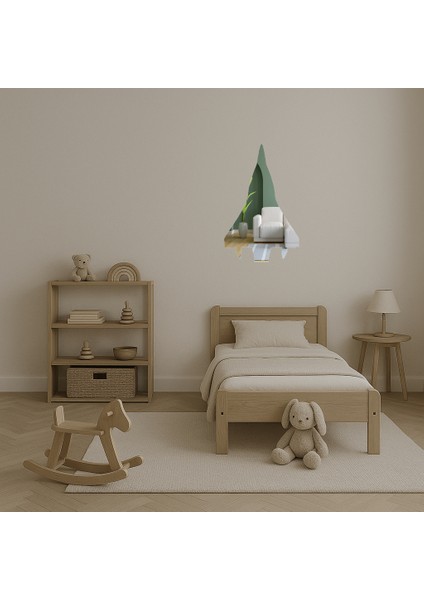 Geometrik Uçak Figürlü Duvar Sanatı - MRS8132-7757 fırsatları