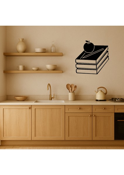 Kitap ve Kalem Kombinli Dekoratif Mdf Tablo - MRS2197-9027 fiyatları