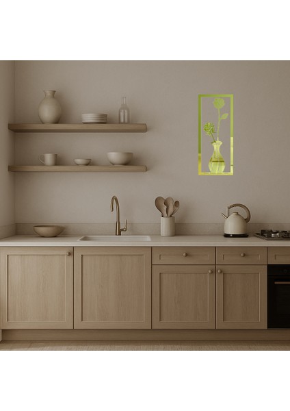 Çiçek Motifli Dekoratif Iç Mekan Altın Aynalı Tablo - MRS4320-1568 modelleri