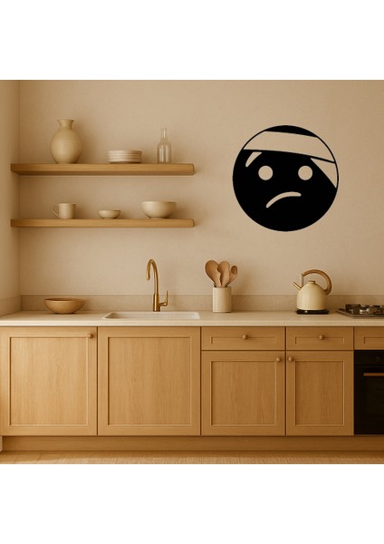 Bandajlı Kafa Yüz Ifadeli Dekoratif Tablo - MRS1729-5917 fiyatları