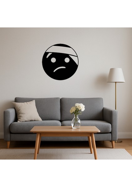 Bandajlı Kafa Yüz Ifadeli Dekoratif Tablo - MRS1729-5917 fırsatları