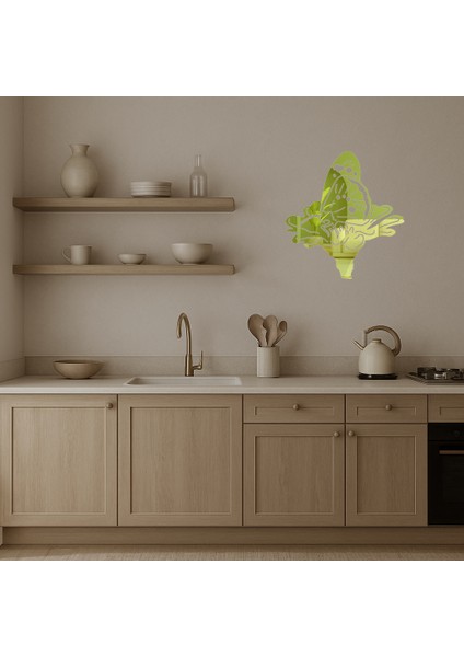 Kelebek Desenli Modern Duvar Altın Aynalı Tablosu - MRS3152-8384 modelleri