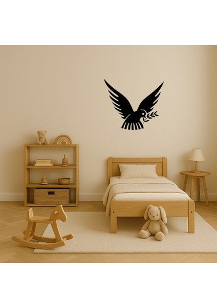 Zeytin Dalı ile Barış Güvercini Dekoratif Duvar Tablosu - MRS7575-4365 modelleri