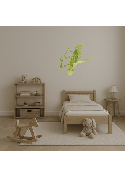 Daldaki Sinek Kuşu Altın Aynalı Tablosu - MRS4208-5775 fırsatları