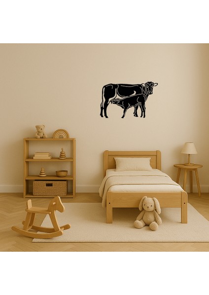 Boğa ve Buzağı Dekoratif Tablo - MRS6512-1499 modelleri