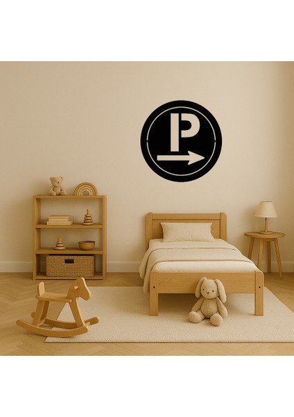 Parking Sembolü Dekoratif Duvar Tabelası - MRS7930-9916 modelleri