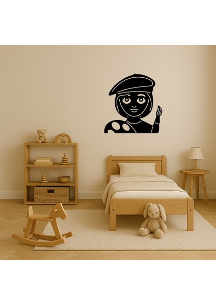 Sanatçı Kadın Emoji Dekoratif Tablo - 14659-7527 modelleri