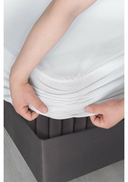 Beyaz Sıvı Geçirmez Fitted Yatak Alezi, Rahat ve Temiz Uyku Sağlar. modelleri