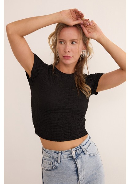 Waffle Kumaş Crop Body fiyatları