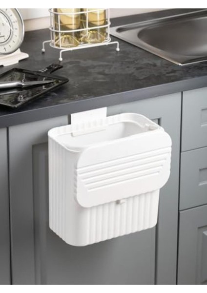 Renkli Mutfak Tezgah ve Dolap Askılı Çöp Kovası 15 Lt Beyaz fiyatları