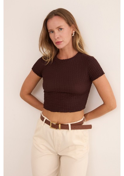 Waffle Kumaş Crop Body fiyatları