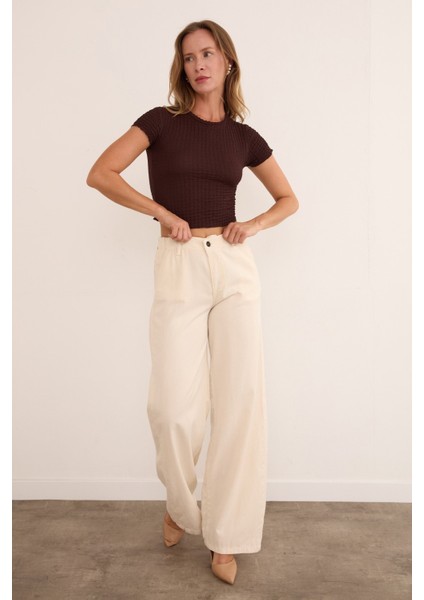 Waffle Kumaş Crop Body fırsatları