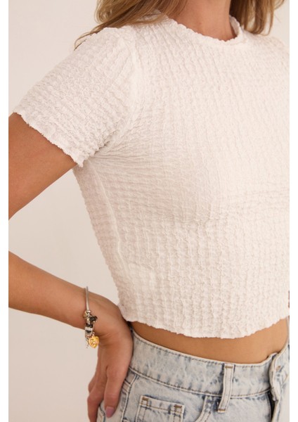 Waffle Kumaş Crop Body indirimleri