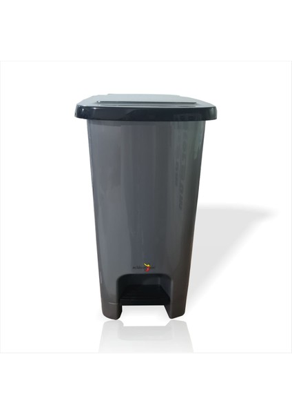 Gri Kare Dikdörtgen Köşe Çöp Kovası, Kapaklı, Saplı, Pratik Kullanım Sağlar