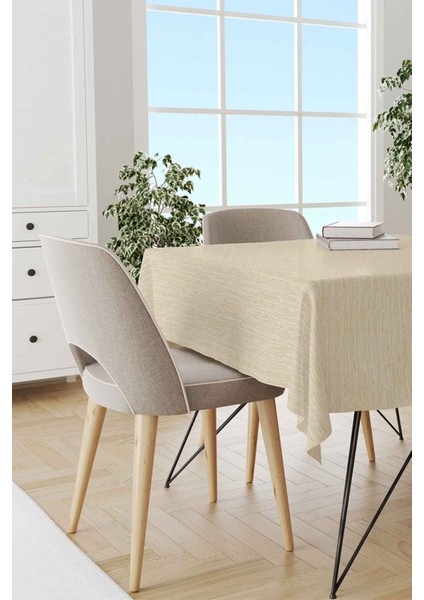 Yıkanabilir ve Silinebilir, Leke Tutmaz, Kumaş Görünümlü Masa Örtüsü