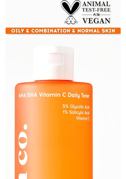 Aha/bha Vitamin C Daily Toner, Tonik, 200 ml fırsatları