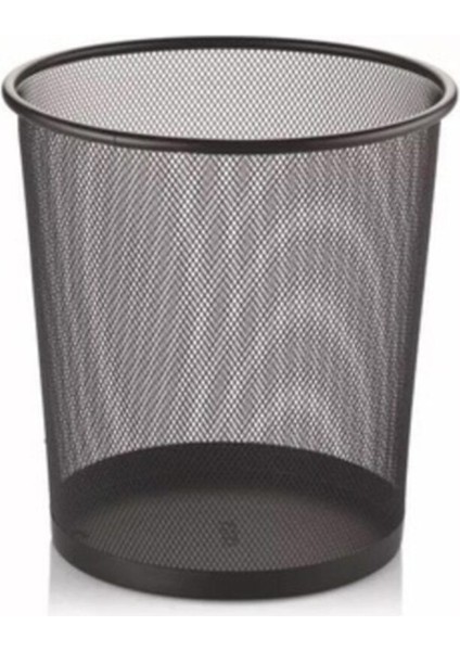 8.5 Litre Tel Çöp Kovası, Siyah, Şık ve Dayanıklı Tasarım