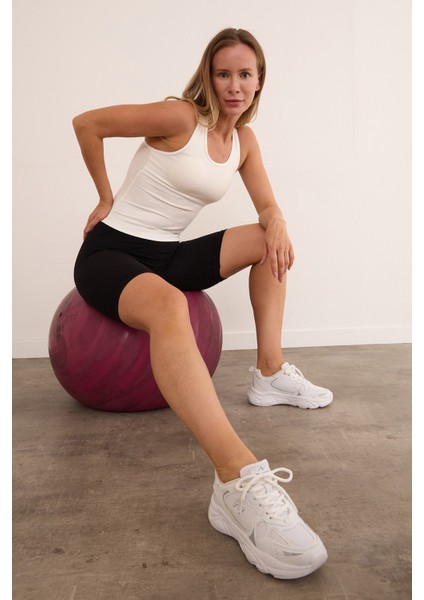 Basic Fitilli Biker Tayt