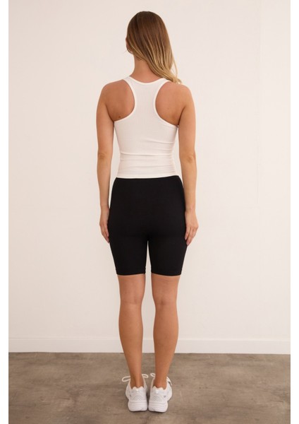 Basic Fitilli Biker Tayt