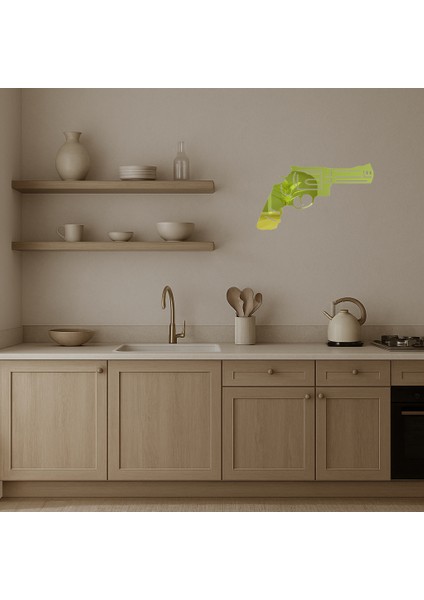 Dekoratif Polis Revolver Altın Aynalı Tablo - MRS7461-1073 modelleri