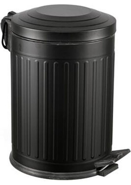 16 Lt Vintage Pedallı Amortisör Kapaklı Çöp Kovası, Şık ve Kullanışlı Tasarım