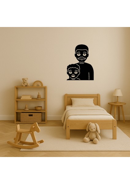 Iç Mekan Dekoratif Baba ve Oğul Emoji Tablosu - MRS8110-6662 modelleri