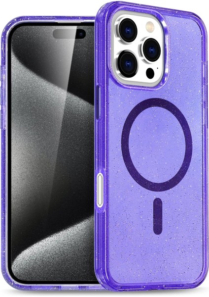 Apple iPhone 16 Pro Max Star Magsafe Kapak - Mor - MRS6241-2523