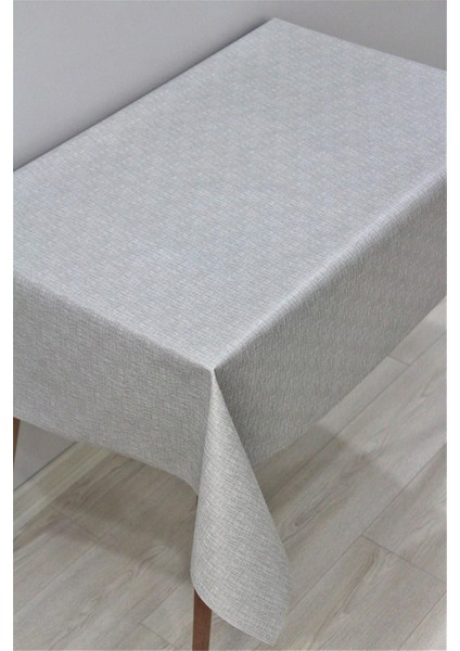 Gri Keten Elyaf Astarlı Silinebilir Pvc Masa Örtüsü - Dayanıklı ve Şık Tasarım modelleri