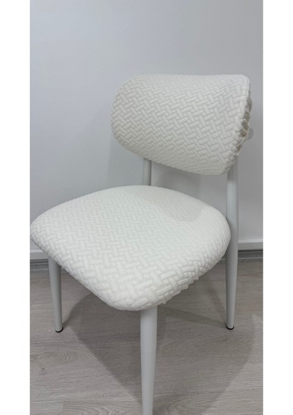 Krem Renkli Lastikli Sandalye Kılıfı Takımı, Şık ve Rahat Oturma Çözümü fırsatları