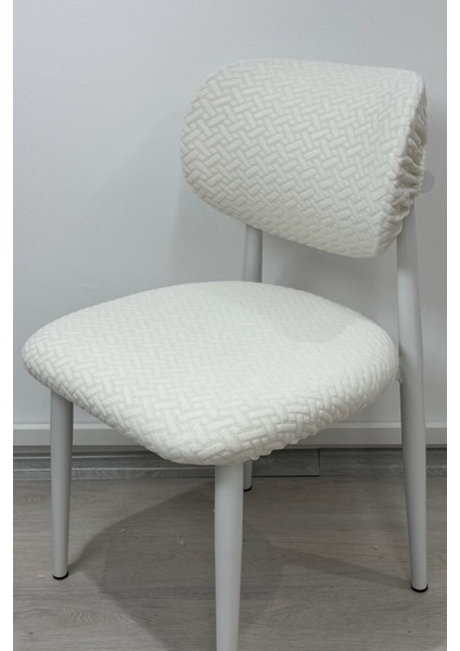 Krem Renkli Lastikli Sandalye Kılıfı Takımı, Şık ve Rahat Oturma Çözümü