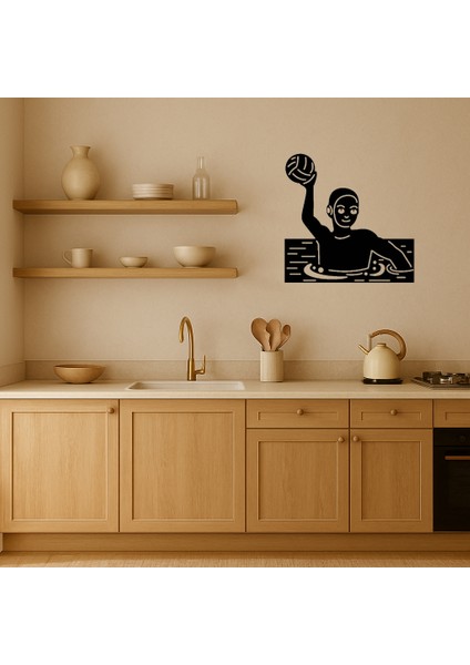 Su Topu Oyuncusu Emoji Mdf Duvar Süsü - MRS7944-7064 fiyatları