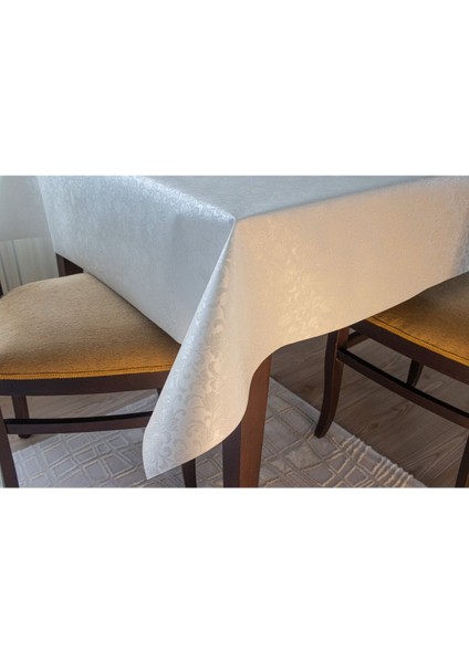 Astarlı ve Silinebilir Hijyenik Pvc Masa Örtüsü, Şık ve Kullanışlı Bej Renk modelleri