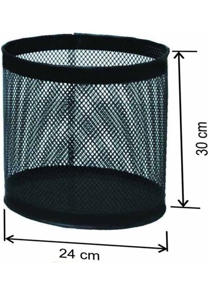 Yeşil 13 Lt Yuvarlak Fileli Çöp Kovası, Pratik ve Şık Çöp Kovası