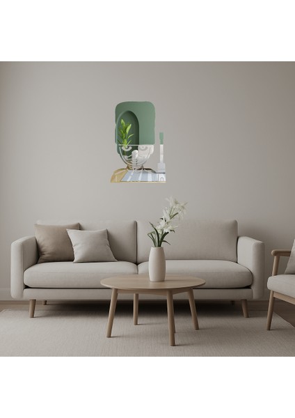 Güvenlik Görevlisi Adam Emoji Aynalı Tablosu - MRS9351-9381