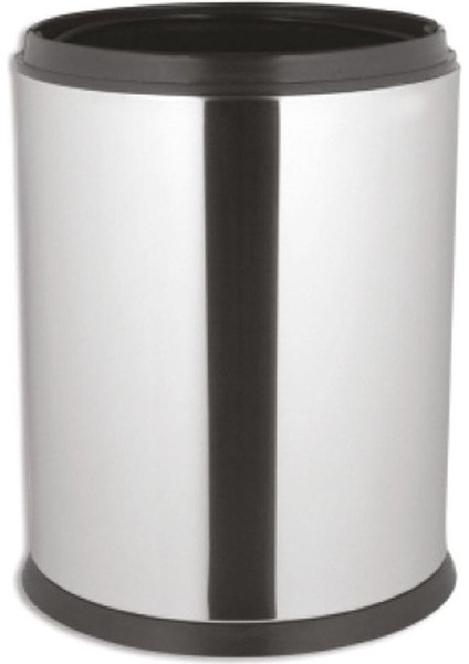 Paslanmaz Çöp Kovası, 5 Lt, Şık ve Dayanıklı Açık Kullanım Için Ideal