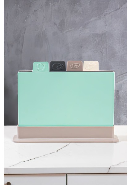 Çok Renkli 4'lü Çok Amaçlı Kesme Tahtası Seti fiyatları