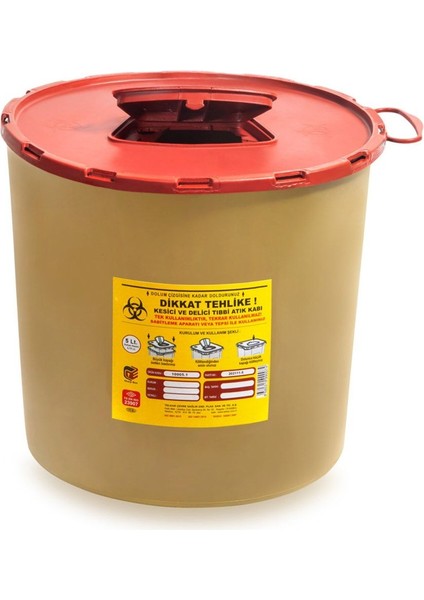 Yeşil 5 Lt Tıbbi Atık Kutusu, Hijyenik ve Kullanışlı Sağlık Atık Kutusu fiyatları